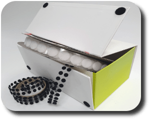 velcro FASTFIX&reg; do opakowań, przechowywania i transportu materiałów. Sprzedaż samoprzylepnych rzepów na kleju oraz rzepów plastikowych.